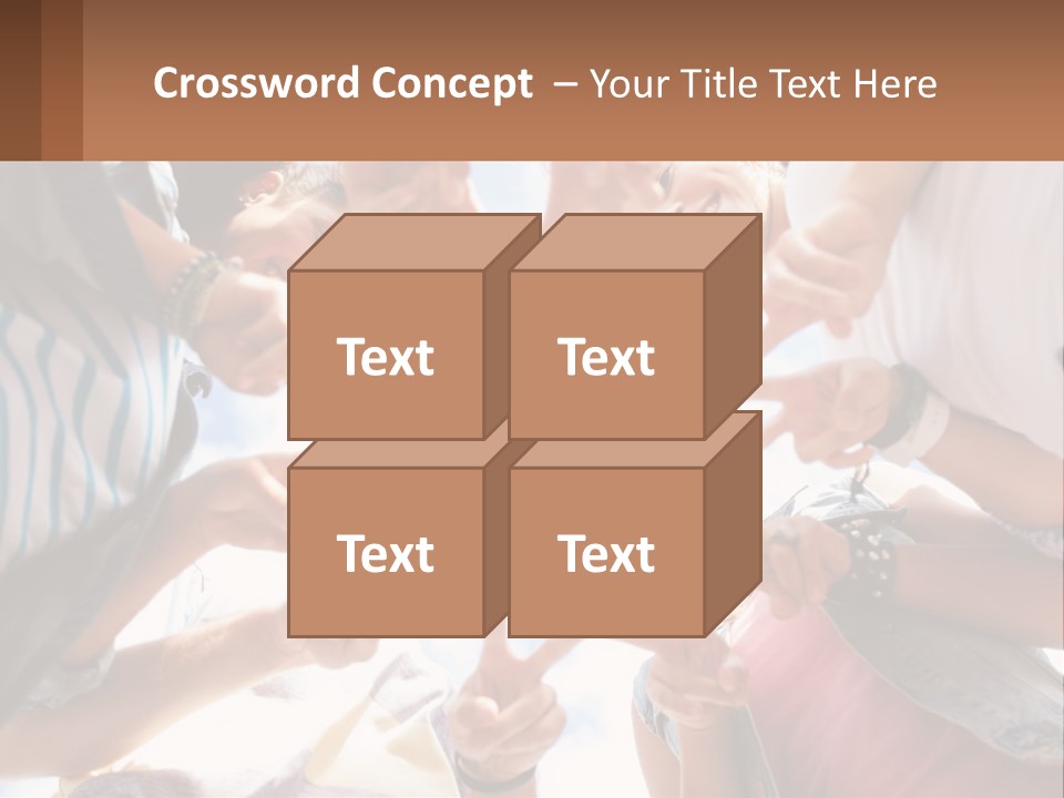 Group Of Teenagers PowerPoint Template