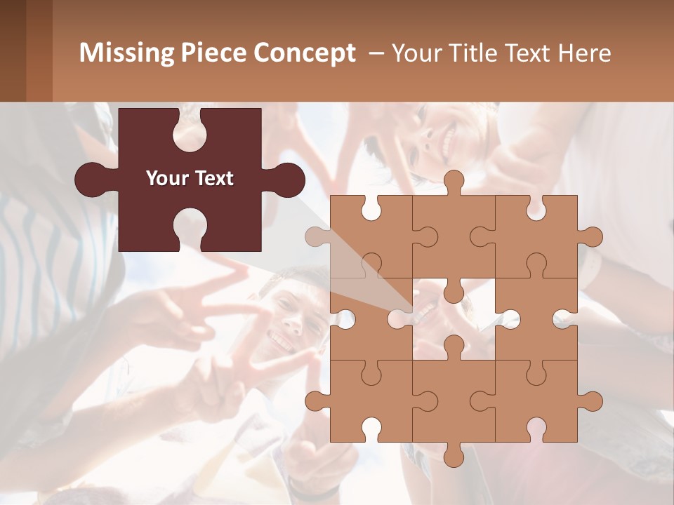 Group Of Teenagers PowerPoint Template