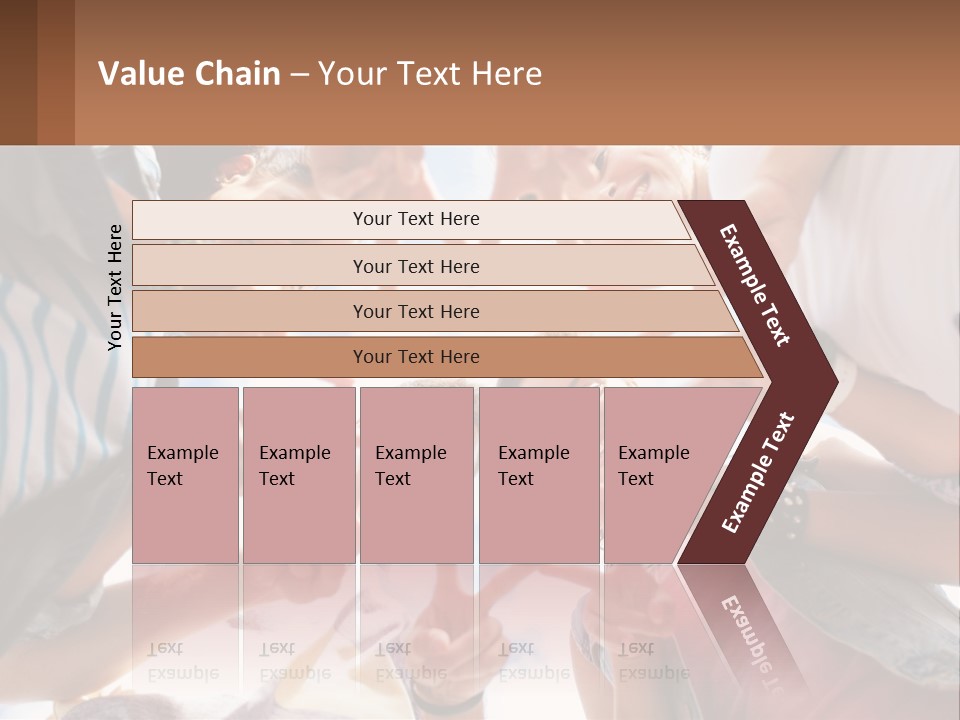 Group Of Teenagers PowerPoint Template