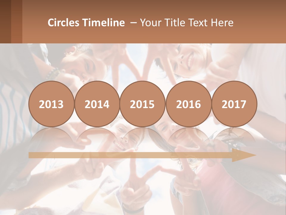 Group Of Teenagers PowerPoint Template