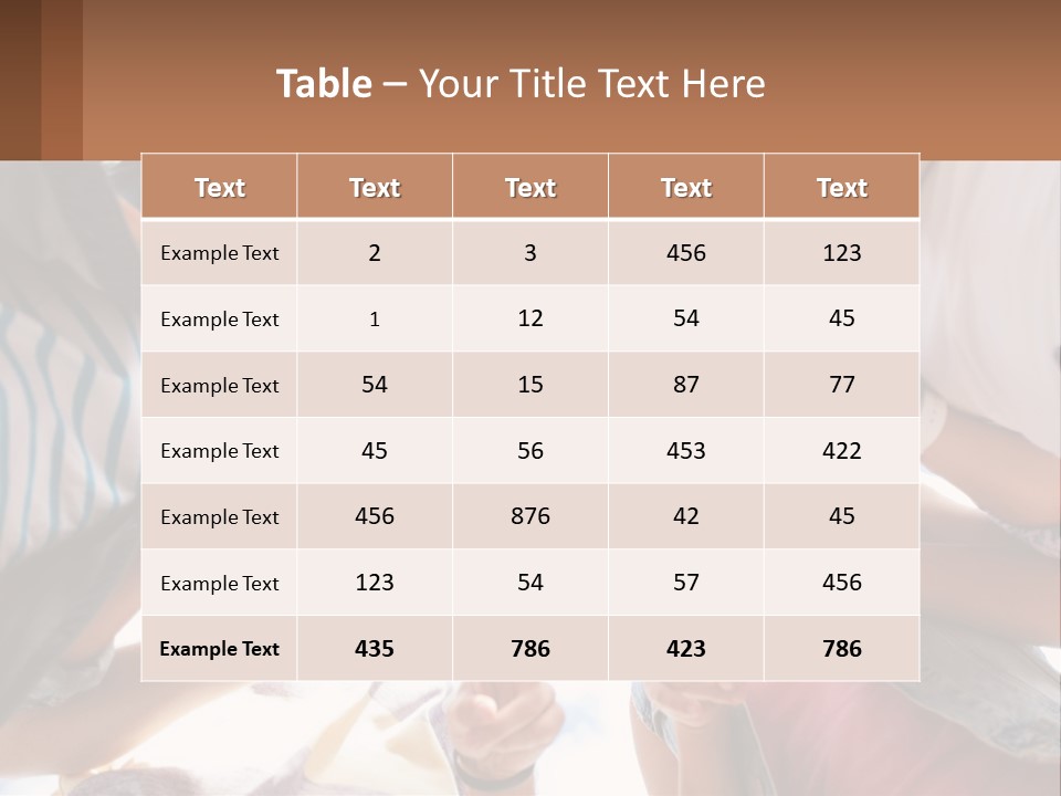 Group Of Teenagers PowerPoint Template