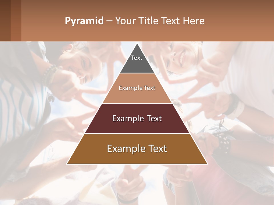 Group Of Teenagers PowerPoint Template