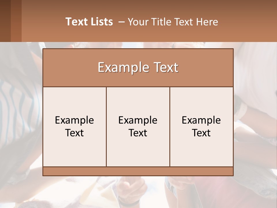 Group Of Teenagers PowerPoint Template
