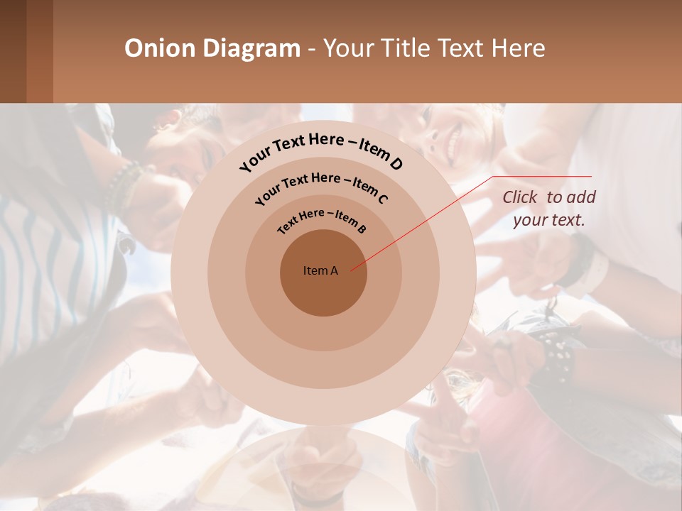 Group Of Teenagers PowerPoint Template