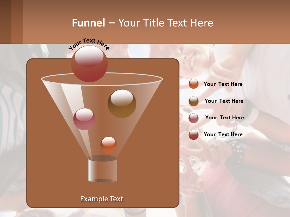 Group Of Teenagers PowerPoint Template