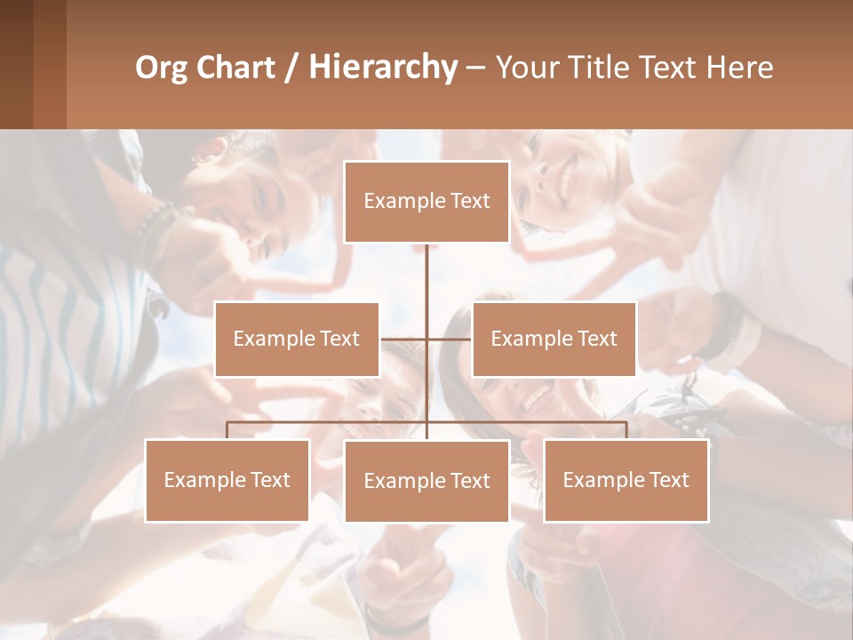 Group Of Teenagers PowerPoint Template
