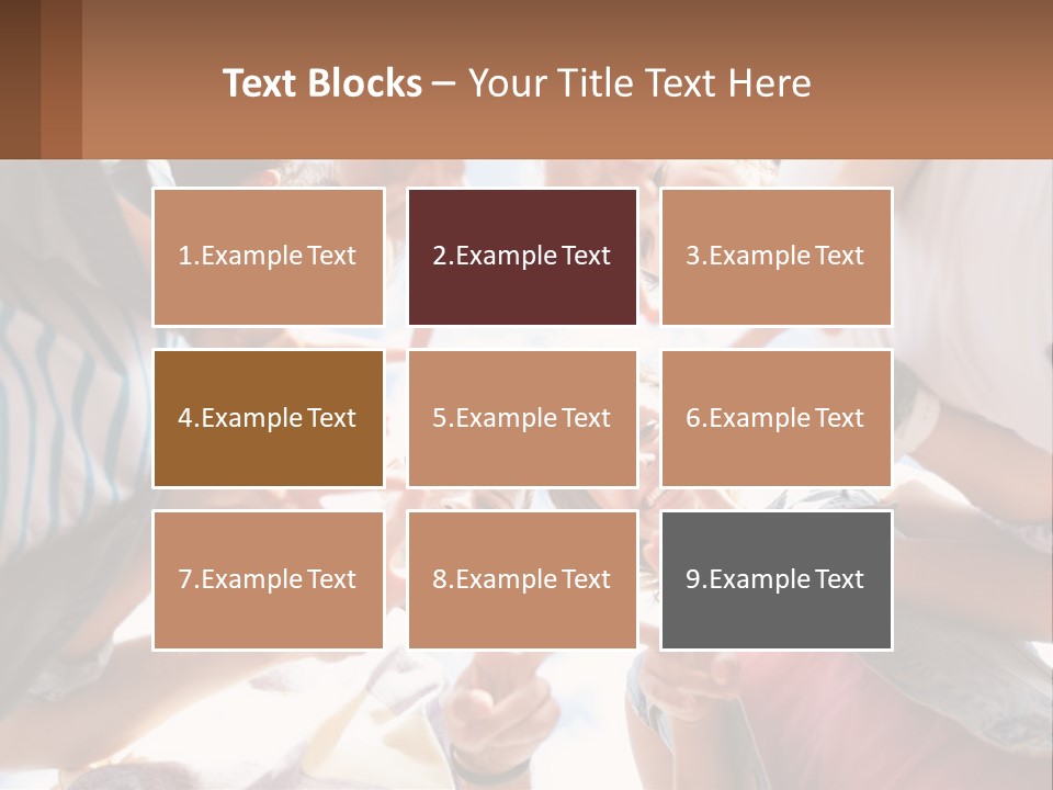 Group Of Teenagers PowerPoint Template