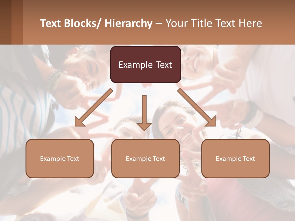 Group Of Teenagers PowerPoint Template