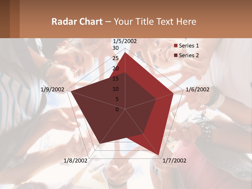 Group Of Teenagers PowerPoint Template