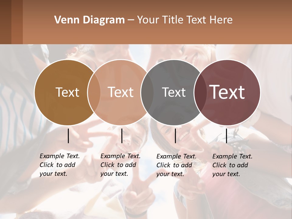 Group Of Teenagers PowerPoint Template