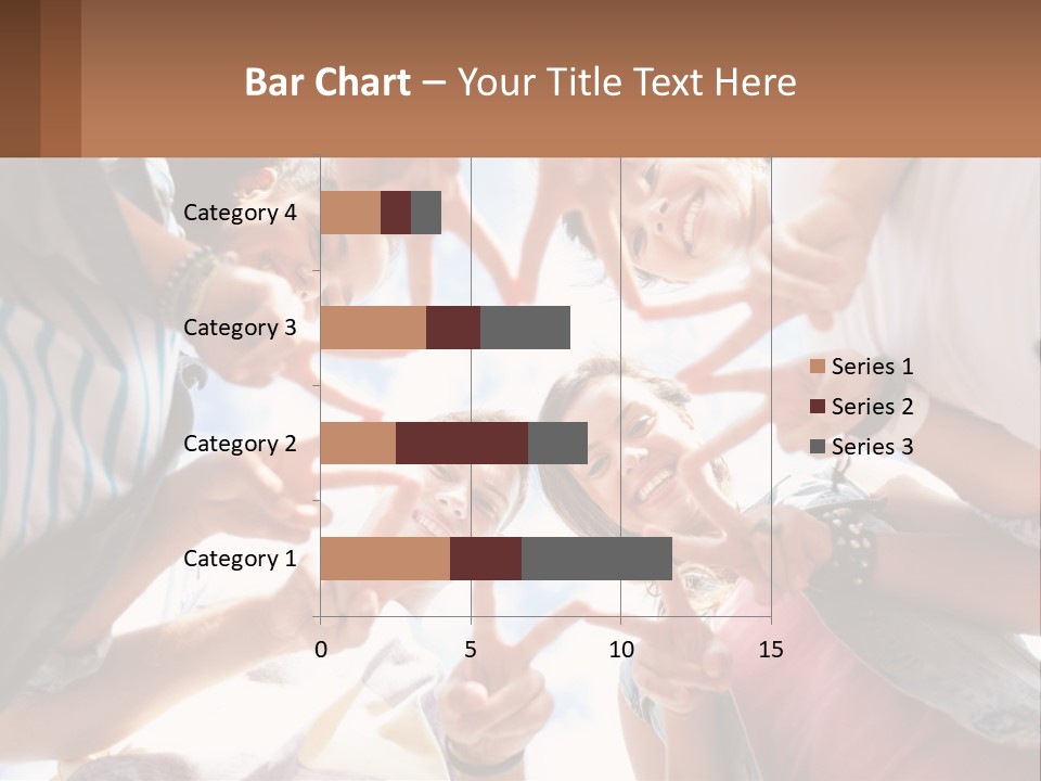 Group Of Teenagers PowerPoint Template