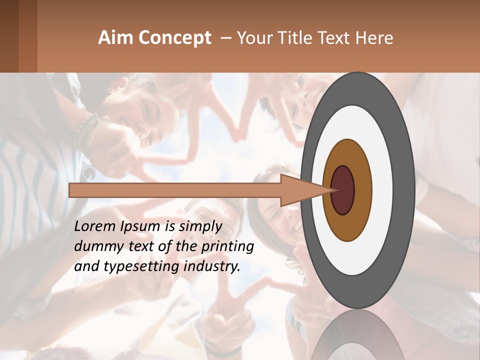 Group Of Teenagers PowerPoint Template