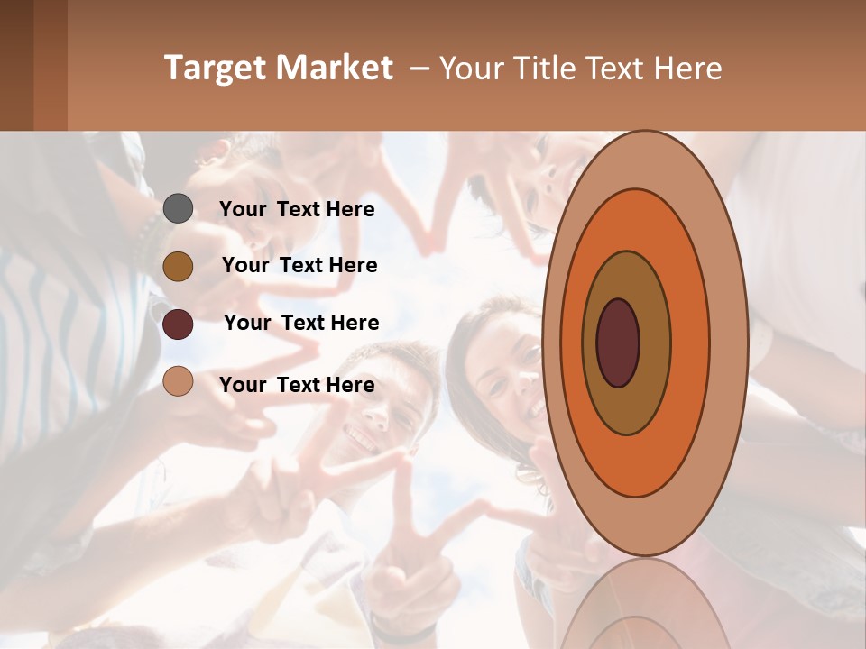 Group Of Teenagers PowerPoint Template