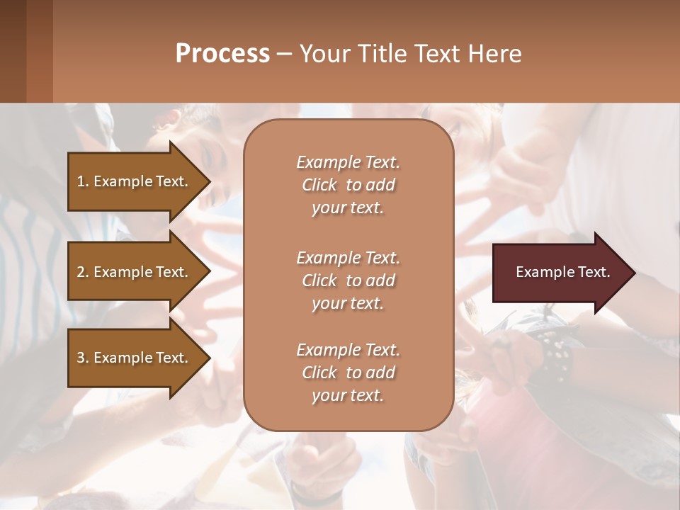 Group Of Teenagers PowerPoint Template