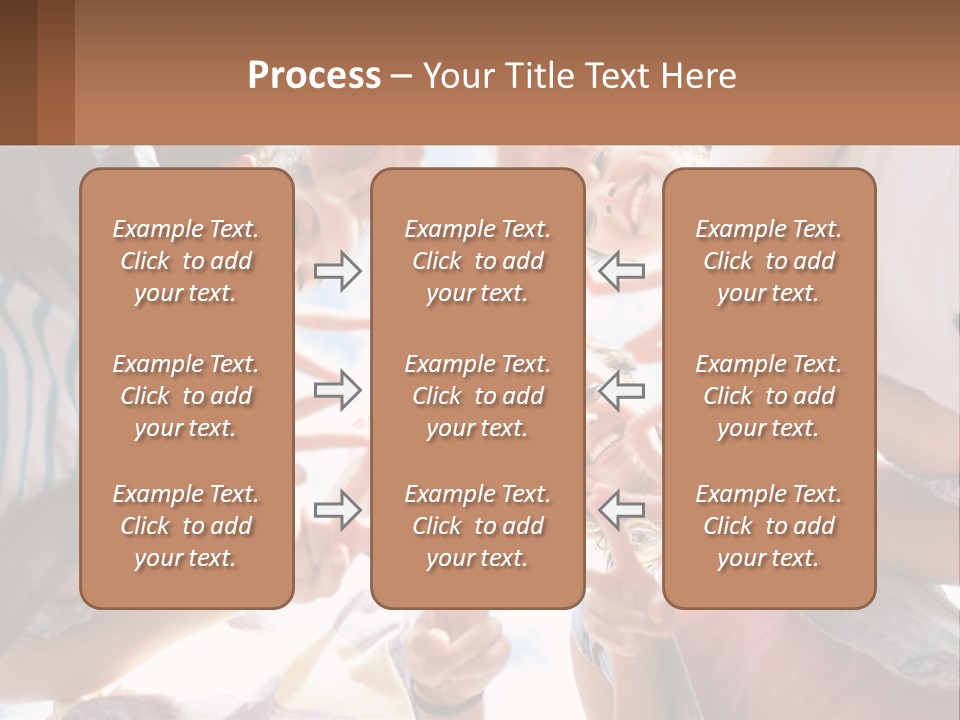 Group Of Teenagers PowerPoint Template