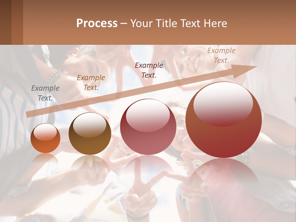 Group Of Teenagers PowerPoint Template