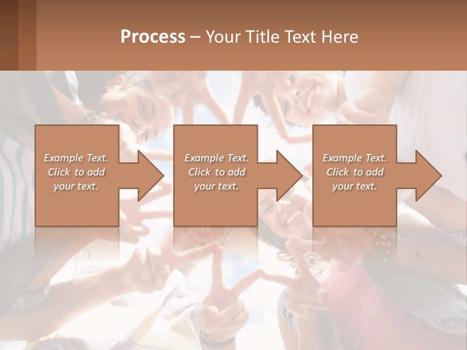 Group Of Teenagers PowerPoint Template
