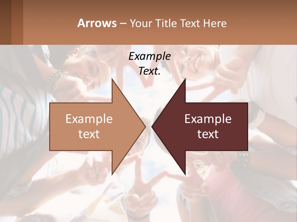 Group Of Teenagers PowerPoint Template