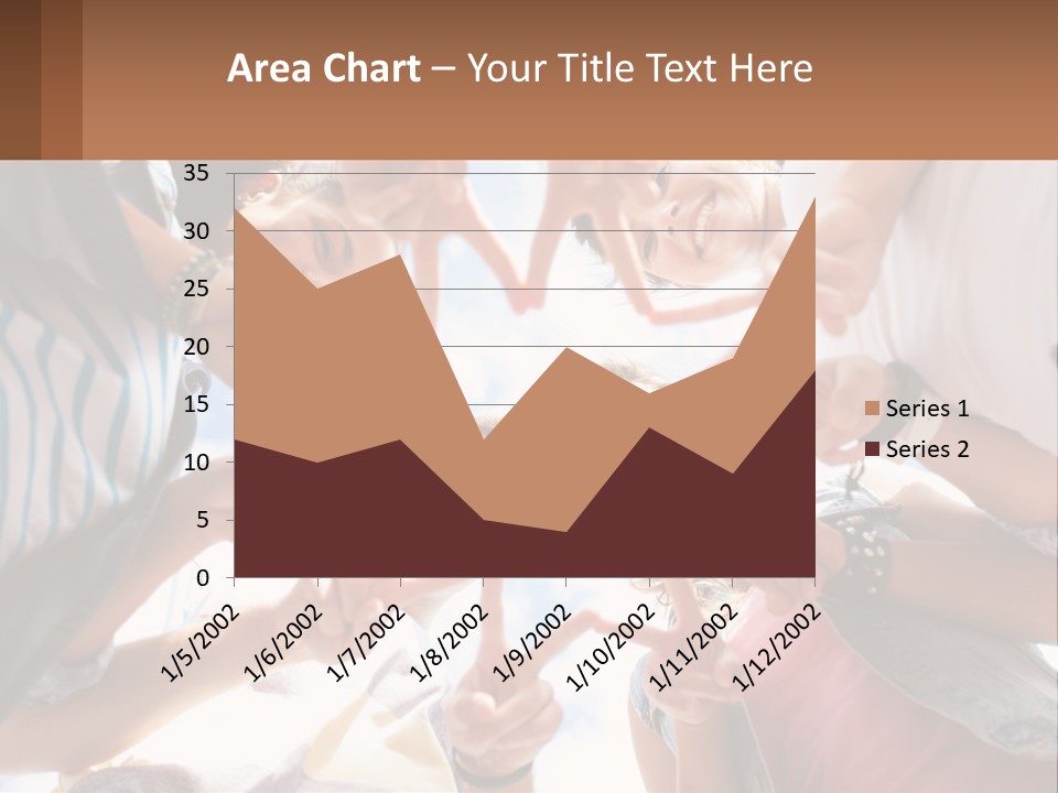 Group Of Teenagers PowerPoint Template