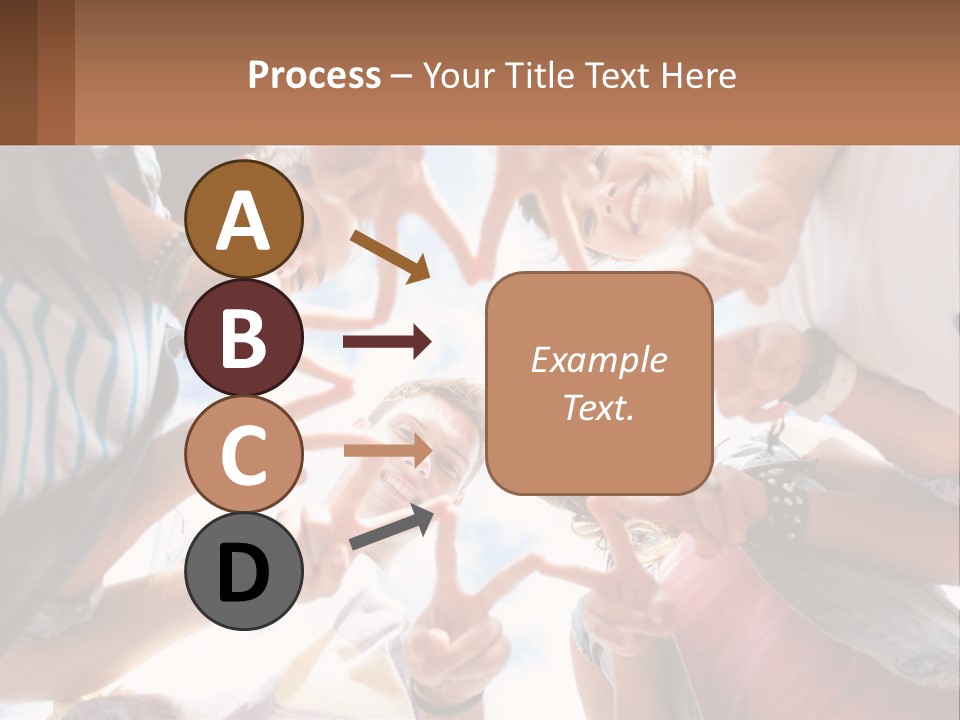 Group Of Teenagers PowerPoint Template