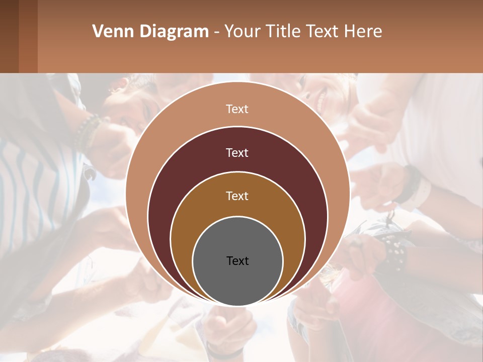 Group Of Teenagers PowerPoint Template