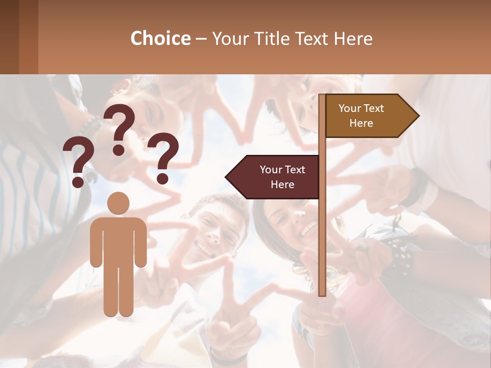 Group Of Teenagers PowerPoint Template