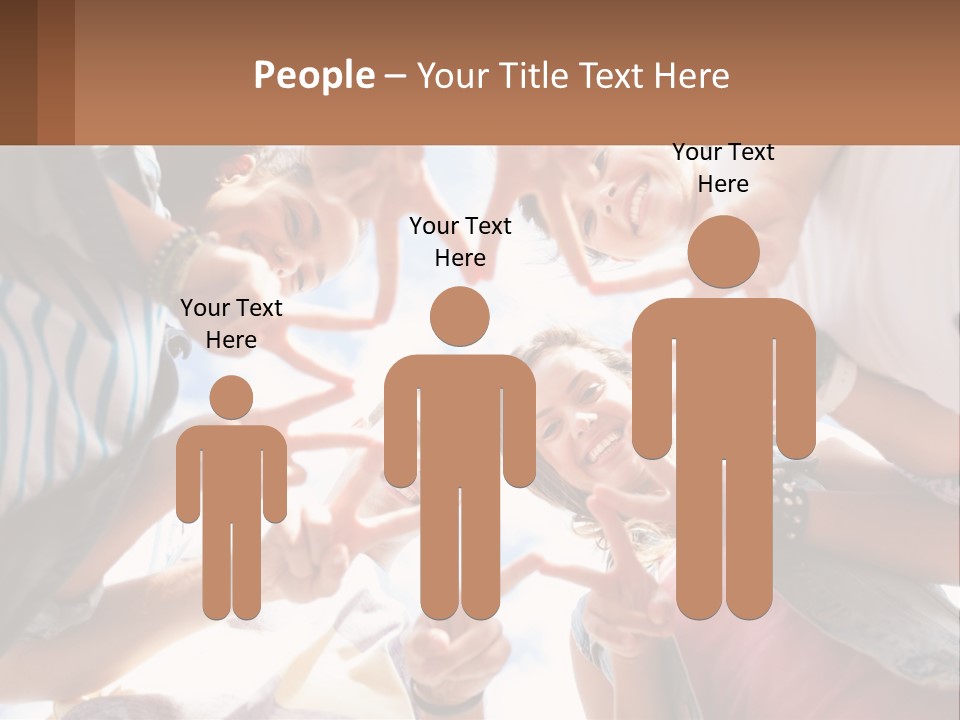 Group Of Teenagers PowerPoint Template