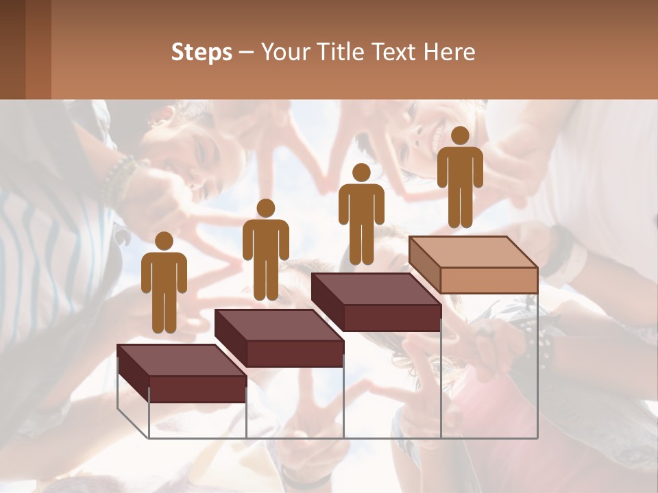 Group Of Teenagers PowerPoint Template