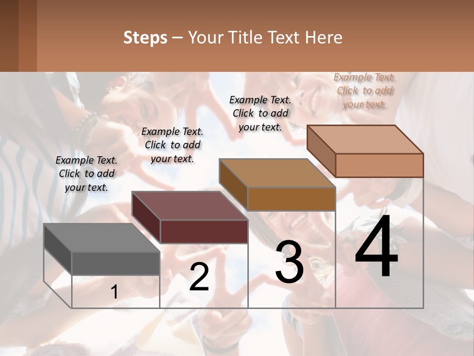 Group Of Teenagers PowerPoint Template