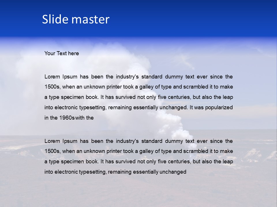 Smoke From The Pit PowerPoint Template