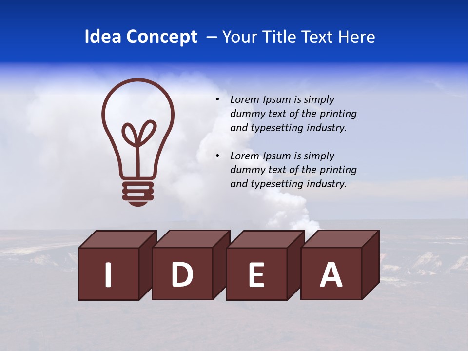 Smoke From The Pit PowerPoint Template