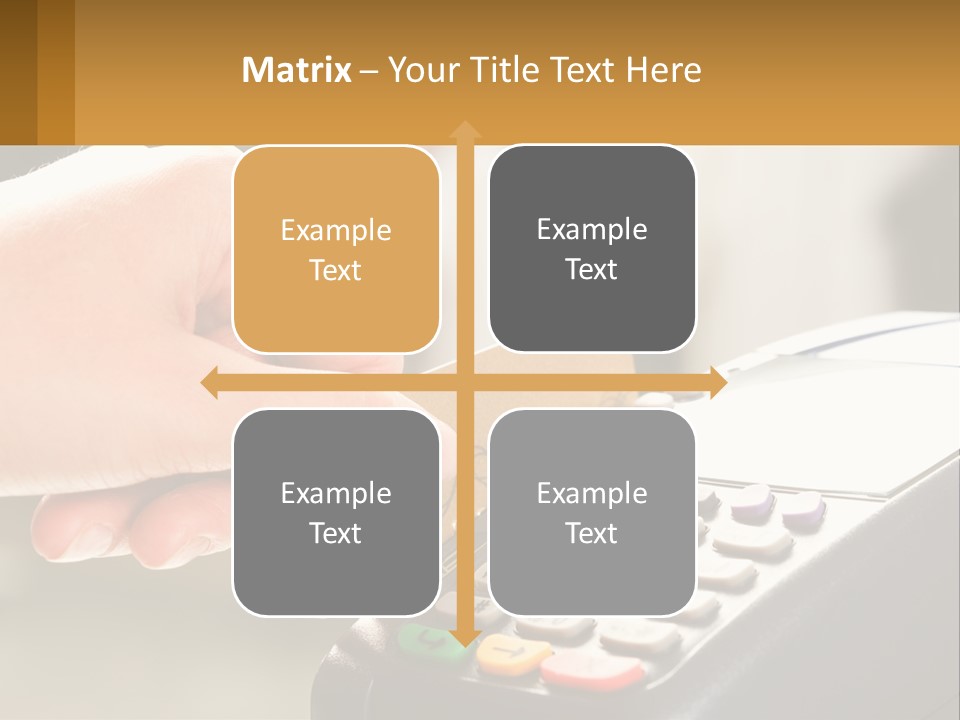 Payment By Card In The Terminal PowerPoint Template