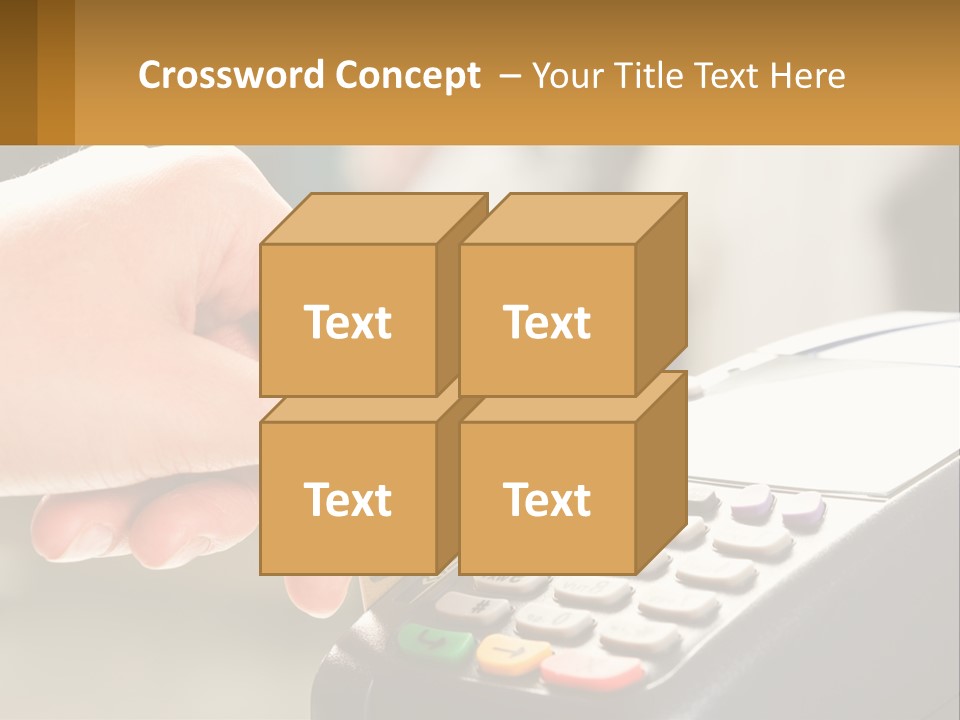 Payment By Card In The Terminal PowerPoint Template