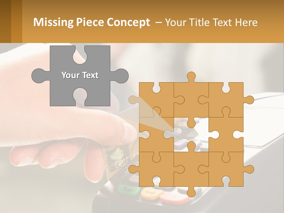 Payment By Card In The Terminal PowerPoint Template