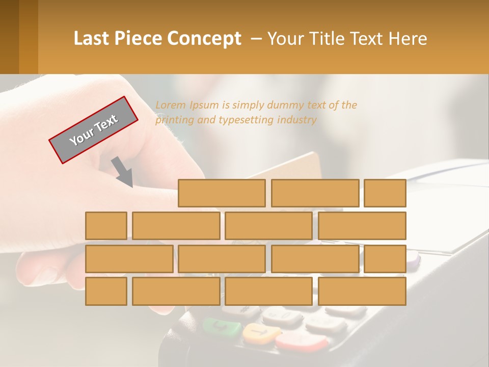 Payment By Card In The Terminal PowerPoint Template