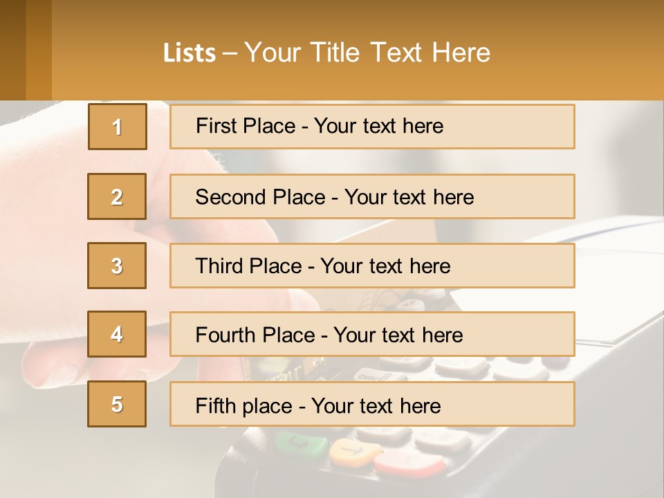 Payment By Card In The Terminal PowerPoint Template