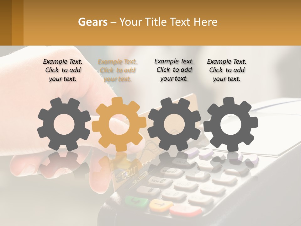 Payment By Card In The Terminal PowerPoint Template