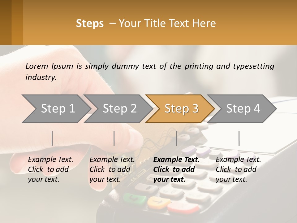 Payment By Card In The Terminal PowerPoint Template