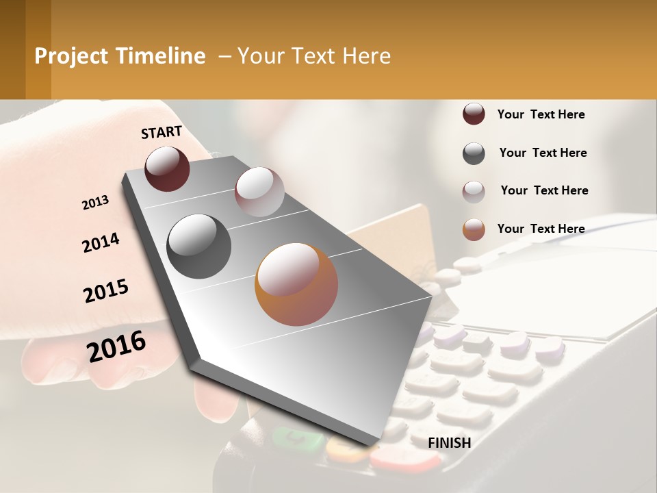 Payment By Card In The Terminal PowerPoint Template