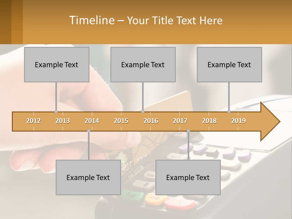 Payment By Card In The Terminal PowerPoint Template
