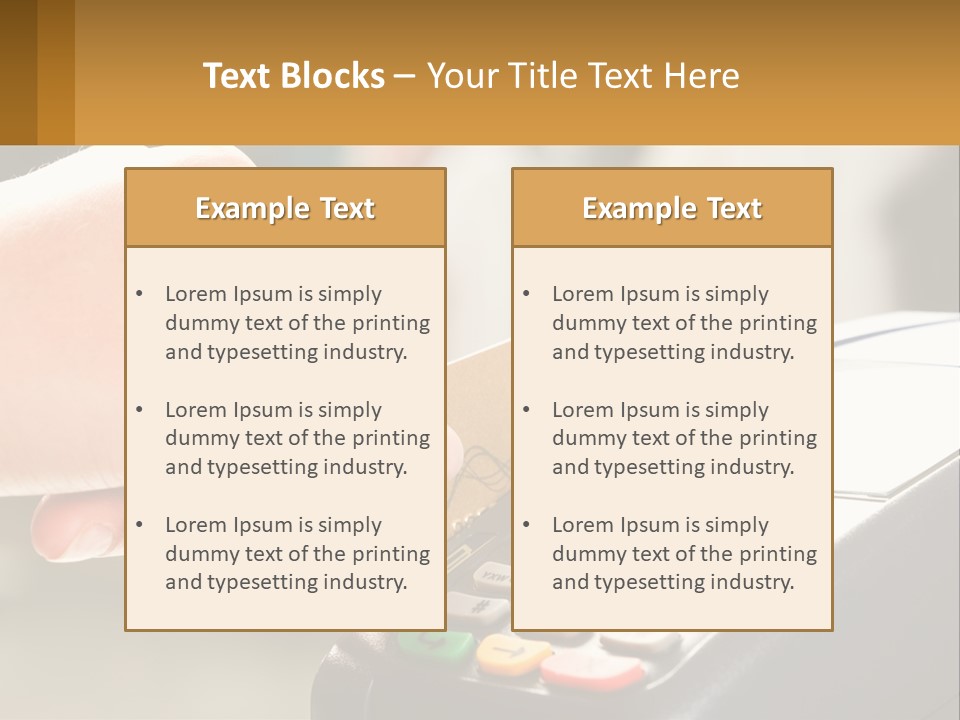 Payment By Card In The Terminal PowerPoint Template