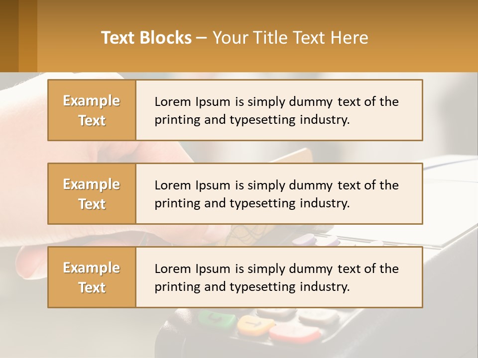 Payment By Card In The Terminal PowerPoint Template