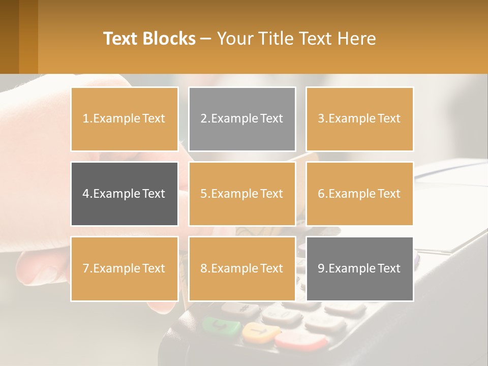 Payment By Card In The Terminal PowerPoint Template