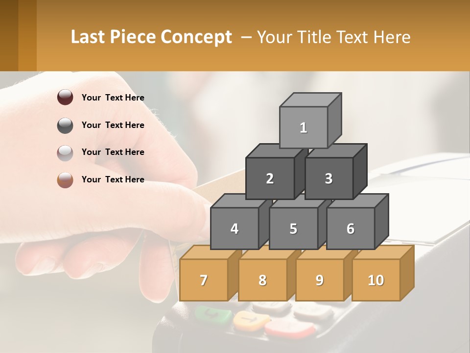 Payment By Card In The Terminal PowerPoint Template