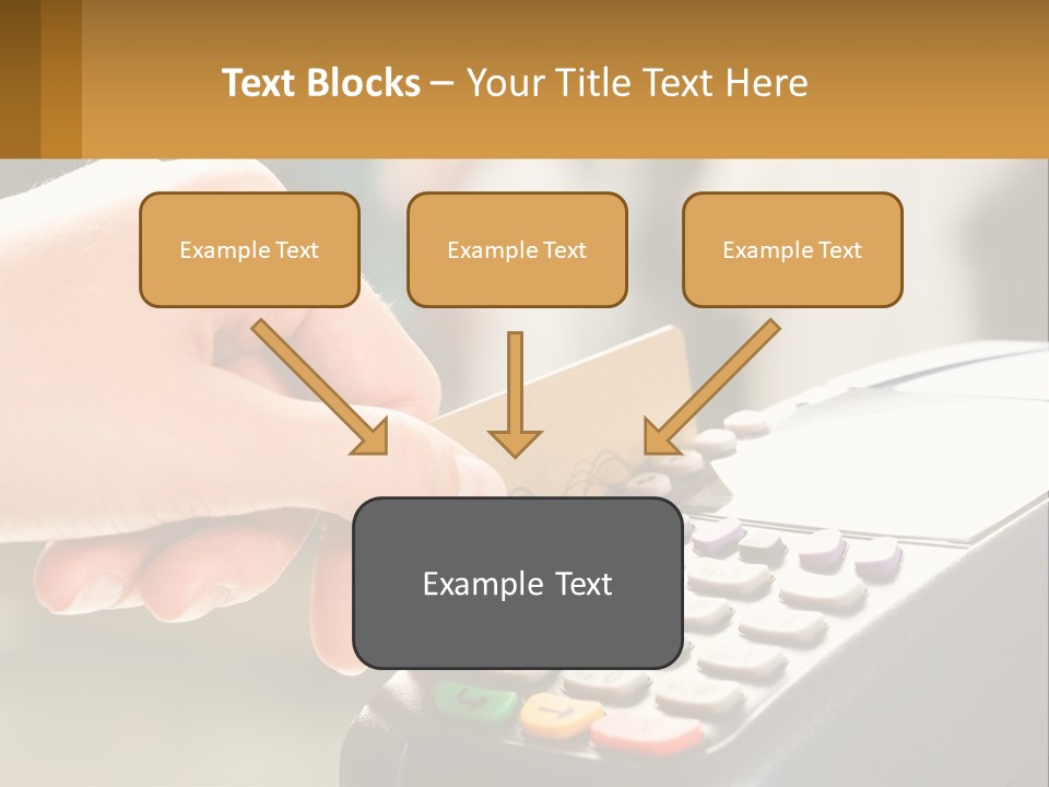 Payment By Card In The Terminal PowerPoint Template