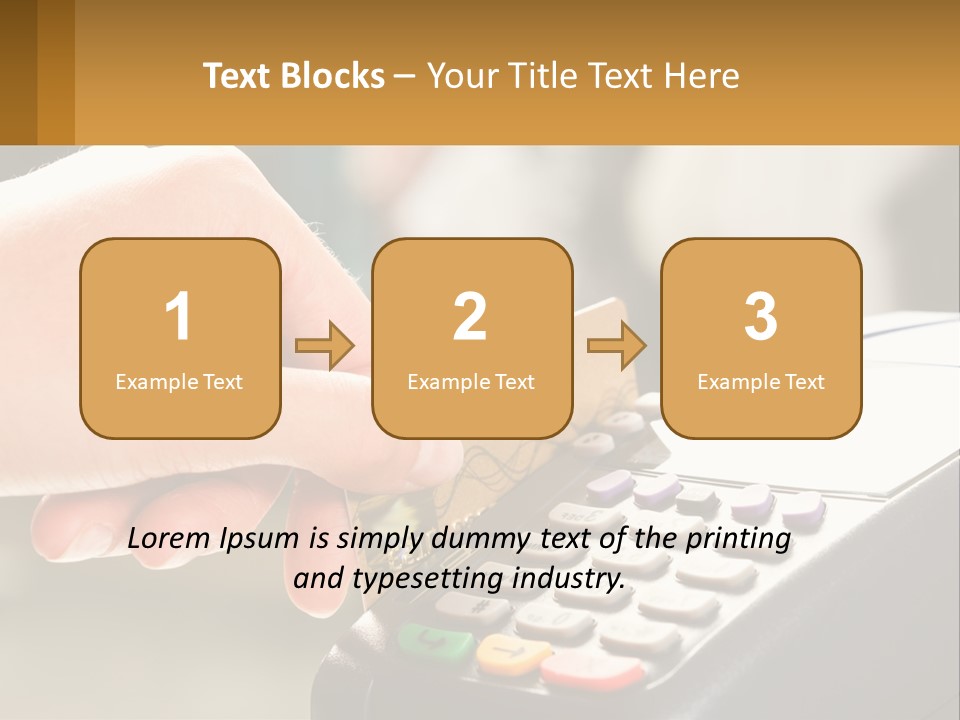 Payment By Card In The Terminal PowerPoint Template