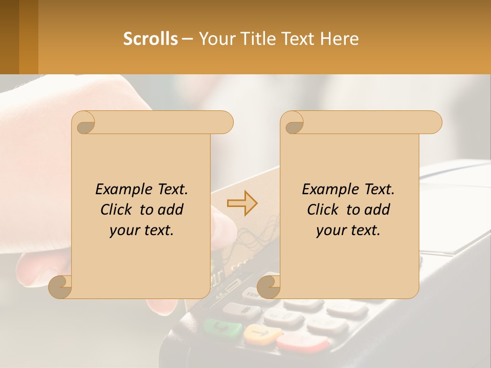 Payment By Card In The Terminal PowerPoint Template