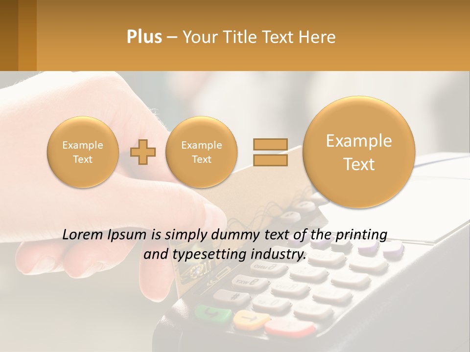 Payment By Card In The Terminal PowerPoint Template