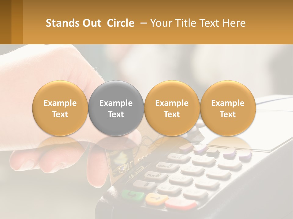 Payment By Card In The Terminal PowerPoint Template