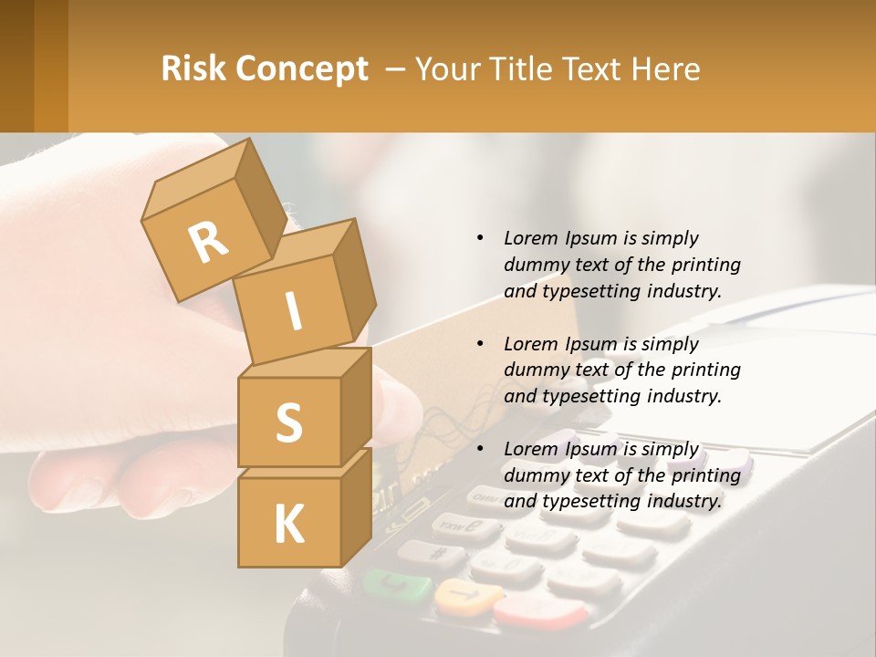 Payment By Card In The Terminal PowerPoint Template